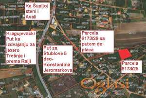 Plac na odličnoj lokaciji blizu Avale i Jezera Trešnja